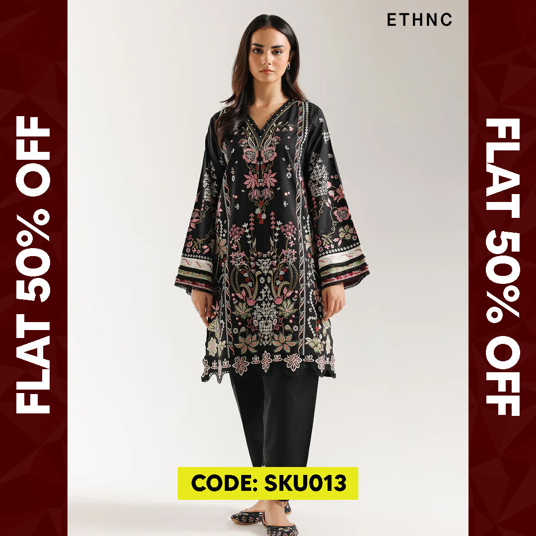 BUY ANY 2 STITCHED 3 PIECE KHADDAR EMBROIDERY SUITS