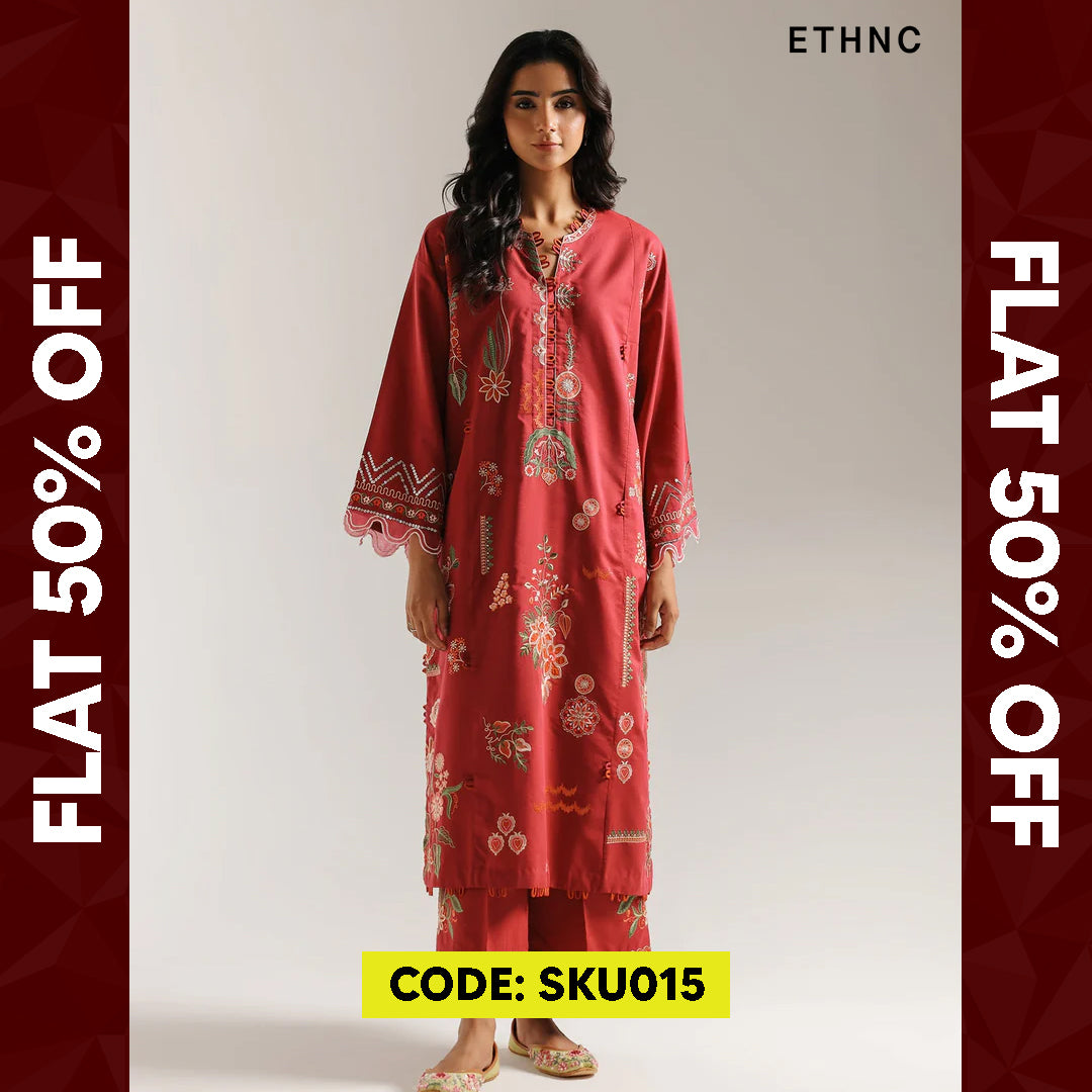 BUY ANY 2 STITCHED 3 PIECE KHADDAR EMBROIDERY SUITS