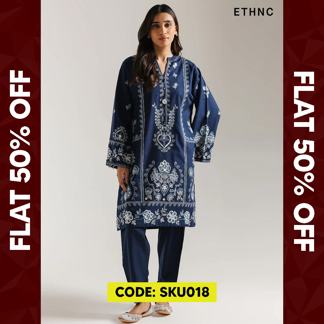 BUY ANY 2 STITCHED 3 PIECE KHADDAR EMBROIDERY SUITS